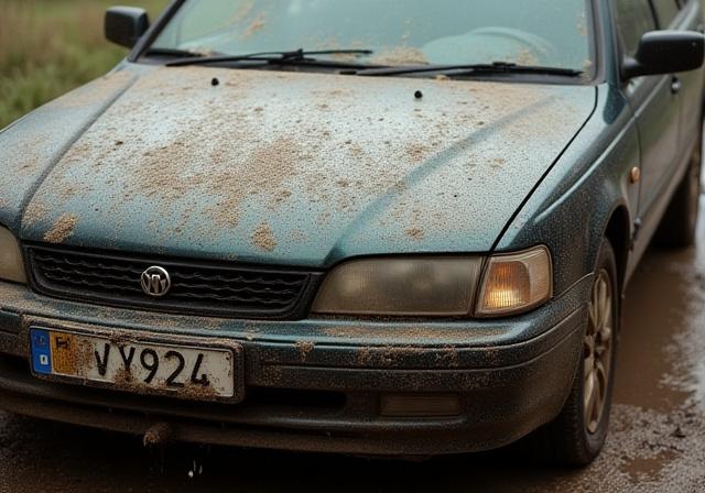 Брудний автомобіль до мийки