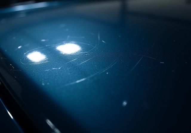 Капот автомобіля з подряпинами до полірування